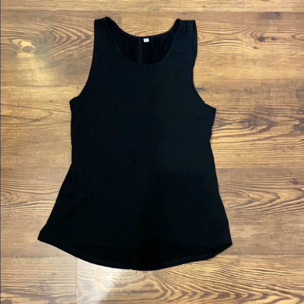 Black tank top